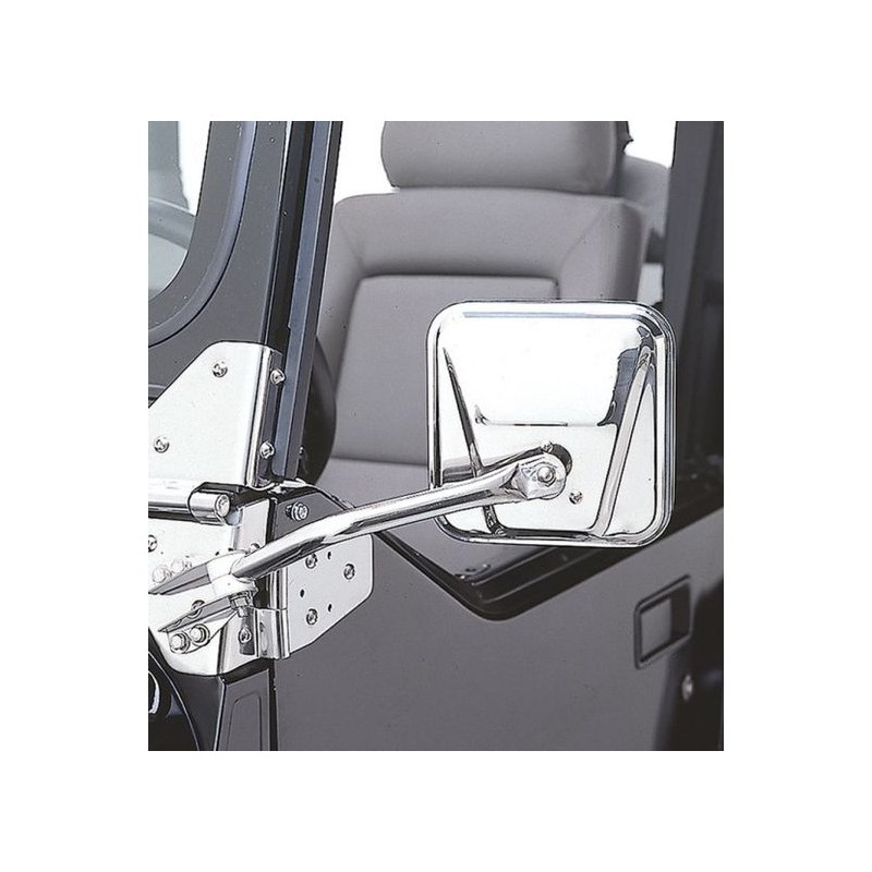 Kit specchi retrovisori esterni Inox CJ/YJ 55-95 Kit specchi retrovisori esterni Inox CJ/YJ 55-95